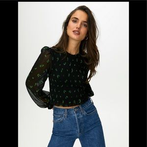 ARITZIA Wilfred Lilith in Black/Vine Green